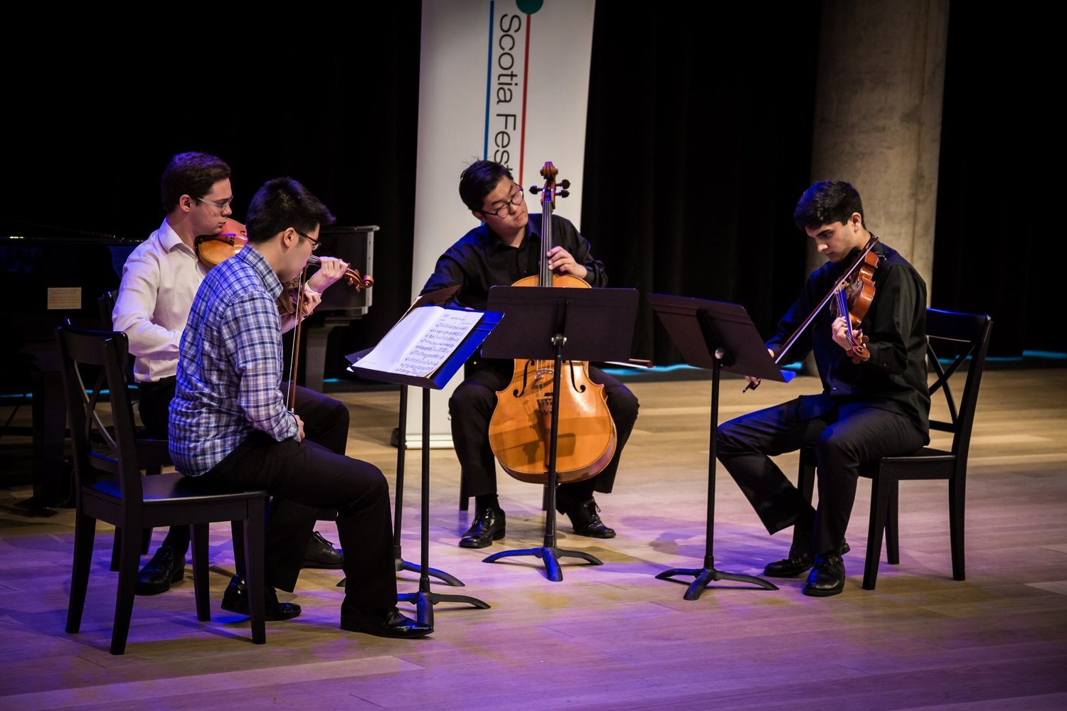 Rohan Joshi playing viola